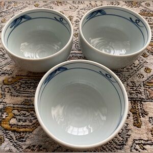 Set of Three Japanese Ceramic Bowls NWOT